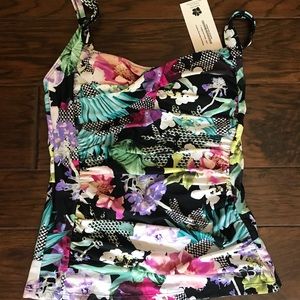 NWT Hapari Melbourne Slimming Tankini Top - Large